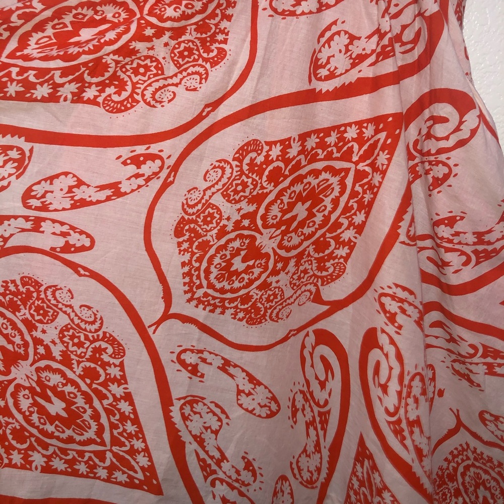 NWT Anthropologie Maeve Paisely Cotton Dress Sz 2 - Picture 4 of 8